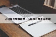 小程序开发教程书（小程序开发流程详细）