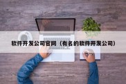 软件开发公司官网（有名的软件开发公司）