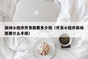 商城小程序开发需要多少钱（开发小程序商城需要什么手续）