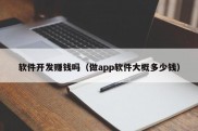 软件开发赚钱吗（做app软件大概多少钱）