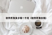 软件开发多少钱一个月（软件开发价钱）