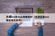 天津seo优化公司哪家好（天津百度seo排名优化软件）