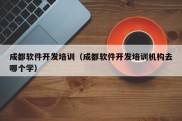 成都软件开发培训（成都软件开发培训机构去哪个学）