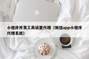 小程序开发工具设置代理（微信app小程序代理系统）