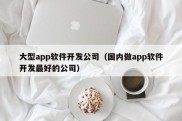 大型app软件开发公司（国内做app软件开发最好的公司）