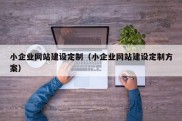 小企业网站建设定制（小企业网站建设定制方案）