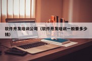 软件开发培训公司（软件开发培训一般要多少钱）