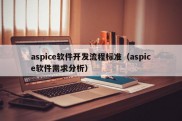 aspice软件开发流程标准（aspice软件需求分析）