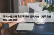 深圳小程序开发公司兴田德润简介（建设企业网站兴田德润）